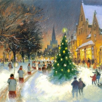 Christmas Cards - Christmas Eve Carols - 8 charity Christmas cards. 48p goes to RNLI Lifeboats.