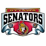 NHL Ottawa Senators 11-by-17 inch "Scroll" Wood Sign