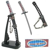 Mini Japanese Samurai Sword Letter Opener with Stand
