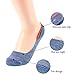 FAYBOX Women Cotton No Show Liner Socks Low Cut Non Slip 3Pack 5 Pack