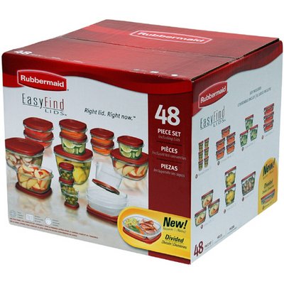 Rubbermaid EasyFind Lids Food Storage Set - 48 Pieces