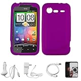 Purple Premium Soft Rubberized Silicone Skin Cover for Verizon Wireless New ....
