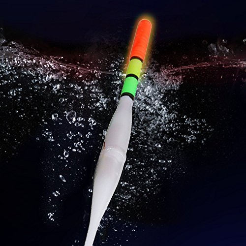 Bite Max Night Fishing Bite Alarm, Motion Sensitive LED Rod Tip & 5 LED Fishing Floats, For Use When Carp , Course ,or Sea Fishing.