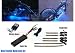 6pc Blue LED Flexible Motorcycle Lights