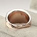 FM42 Inlaid White Simulated Opal Cocktail Wide Ring R311