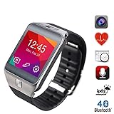 Vensmile® Smart Watch 1.54 Inch TFT Screen with Bluetooth 4.0 / 2.0mp Camera / Heart Rate Monitor / Pedometer (Silver)