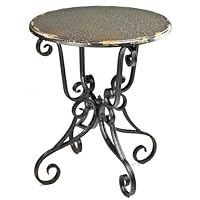 Safavieh American Home Collection Chartreuse Antique Black Iron Side Table
