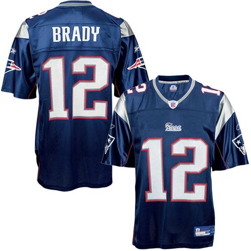 Tom Brady Youth Jersey: Reebok Navy Replica #12 New England Patriots Jersey