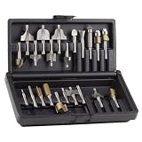 Vermont American 22999 22 Piece All Purpose HSS/Carbide Router Bit Set