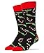 ooohyeah Fun Novelty Crew Socks For Men, 4 Pack Funny Crazy Silly Socks, Cool Casual Dress Socks