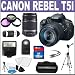 Canon EOS Rebel T5i Digital SLR Camera & EF-S 18-135mm IS STM Lens with EF-S 55-250mm IS Lens + 32GB Card + Case + Flash + 3 UV/CPL/FLD Filters Kit