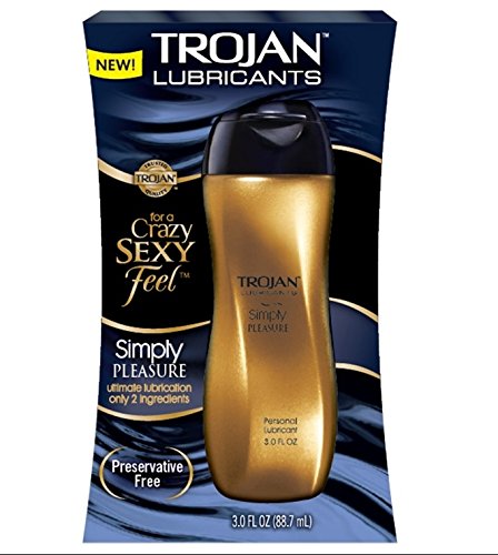 Trojan Lubricants SIMPLY PLEASURE for a Crazy Sexy Feel Ultimate Personal Lubricant : Size 3 Fl. Oz