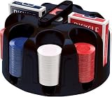 Bicycle Carousel Poker Set, 200 2 - Gram Poker Chips and 2 Decks of Bicycle Cards - B00001QHJA