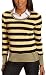 IZOD Women's Long Sleeve Scoop Neck Stripe 2-Fer
