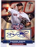 2010 Topps Opening Day Autographs #'dB Daniel Bard - Boston Red Sox (Autographed Card / Odd 1:746 Hobby Packs) (Baseball Cards)