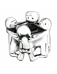 Authentic Chamilia Sterling Silver Charm "Gather Round" 2010-3032