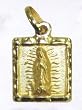 Guadalupe and Sacred Heart of Jesus 10KT Gold Baptism Medal, 9 mm, with 14KT Gold Chain, in Deluxe Gift Box