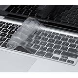 Kuzy - ULTRA Thin CLEAR Keyboard Cover Soft TPU Skin for MacBook Pro 13" 15" 17" (with or w/out Retina Display) iMac and MacBook Air 13" - CLEAR