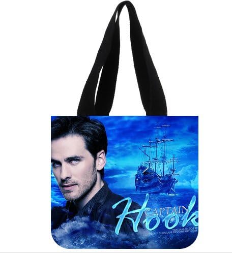 Custom Once Upon a Time Captain Hook Shopping Bag Tote Bag (2 Sides)