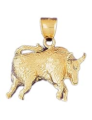 CleverEves 14K Gold Zodiac Pendant 17 - Gram(s)