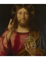 Home: Oil Painting Andrea Previtali - Salvator Mundi,1519, 8 x 9 inch / 20 x 23 cm , on High Definition HD canvas prints is for Gifts And Bath Room, Home Office And Living Room Decoration - LuxorPre
