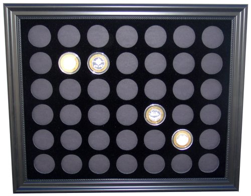 Black Silver Strike Display Frame for 42 Silver Strikes Casino Coins (Not Included)-image
