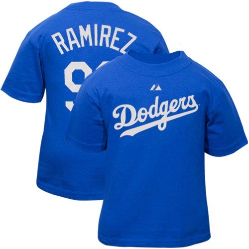 Majestic L.A. Dodgers #99 Manny Ramirez Toddler Royal Blue Player T-shirt (2T)