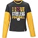 Sporting Goods : Reebok Pittsburgh Steelers Girl's Long Sleeve Layer T-Shirt