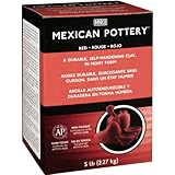 AMACO Mexican Self-Hardening Clay, 5-Pound, Red