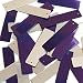 Purple Silver Sequin Skinny Rectangle 1.5 inch Couture Metallic Loose Paillettes. Made in USA.