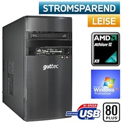 #3901 USB 3.0, WinXP Prof, STROM SPAR Office / Multimedia COMPUTER Eco-Tec PC 80PLUS, Super Silent BeQuiet 300W Netzteil mit 80Plus Zertifizierung , Triple-Core! AMD Athlon2 X3 460 (3x3.4GHz) +Arctic Alpine64Pro L�fter, 500GB SATA II, Crucial 4096MB DDR3, MSI 880GMA-E35(FX) AM3+ Mainboard, AMD Grafik HD4250 mit HDMI/DVI, DVD-Brenner, CardReader, 7.1 Sound, GigabitLAN