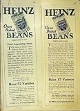 Heinz Baked Beans Food Advert Old Print 1919