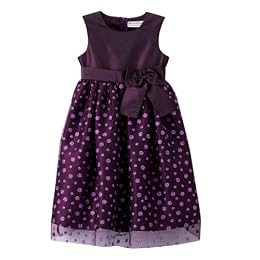 Toddler Girls' Glitter Dot Dress - Purple