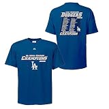 Los Angeles Dodgers Youth 2008 NL West Division Champions Roster T-Shirt