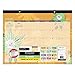 AT-A-GLANCE Monthly Desk Pad Calendar, Paper Flowers Design, Academic Year, 12 Months, July 2015-June 2016, 21.75 x 15.5 Inch Page Size (5035-A5)