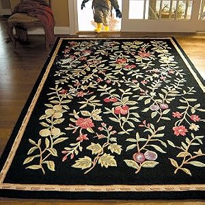 Morning Gardens Hand-Hooked Rug - 6' Round - Frontgate