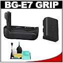 Canon BG-E7 Battery Grip for EOS 7D Digital SLR Camera + Canon LP-E6 Battery + Cleaning Kit
