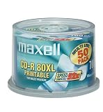 Maxell CD-R80PR x 50 Pack in Spindle Pack