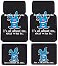 Happy Bunny Deal with It - 4 Pc Car Truck Floor Mats Set