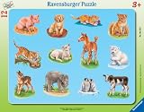 Ravensburger - 061037 Tierkinder - 8-17 Teile Rahmenpuzzle - 