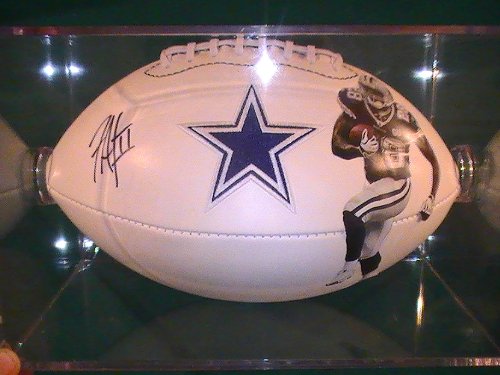 Felix Jones Dallas Cowboys Signed Autographed Full Size Football Coa + Hologram w/ Football Holder