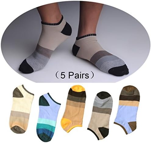 GBSocks Men's Invisible Socks Best Cotton Invisible Socks For Mens (5 Pair)