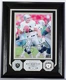 Rich Gannon Autographed Framed 8 x 10 Photograph, Medallion and Team Pin from The Highland Mint