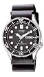 Citizen Men's AJ0100-02E Professional Diver Black Rubber Strap Quartz Watch
