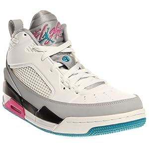 Nike Jordan Men's Jordan Flight 9.5 White/Trpcl Teal/Wlf Gry/Blk Basketball Shoe 12 Men US