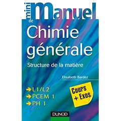Mini manuel de chimie g�n�rale : Structure de la mati�re