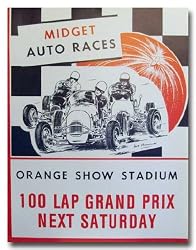 1949 Orange Show Stadium Midget Racing Poster Print