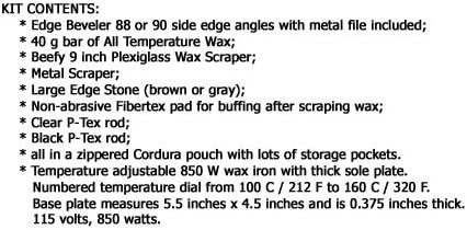 Snowboard Tune Tuning Kit (RA-4815) + SKS Waxing Iron (RA-4825)