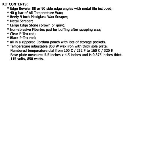 Snowboard Tune Tuning Kit (RA-4815) + SKS Waxing Iron (RA-4825)