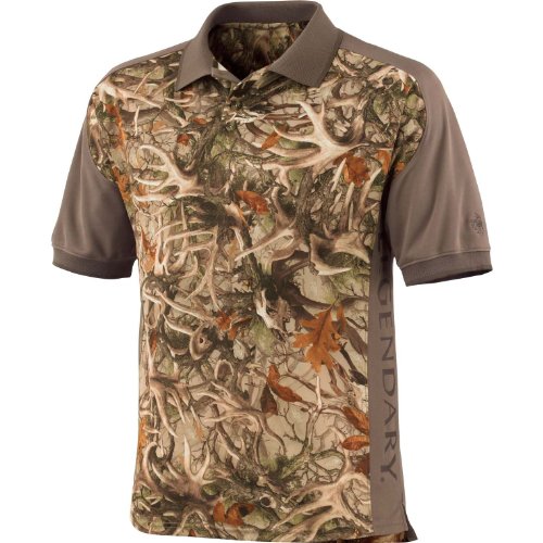 Legendary Whitetails Men's Pro Hunter Legends Camo Performance Polo